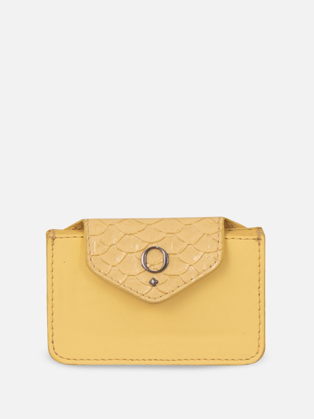 

Monadaa Women Solid Structured Handheld Bag, Yellow