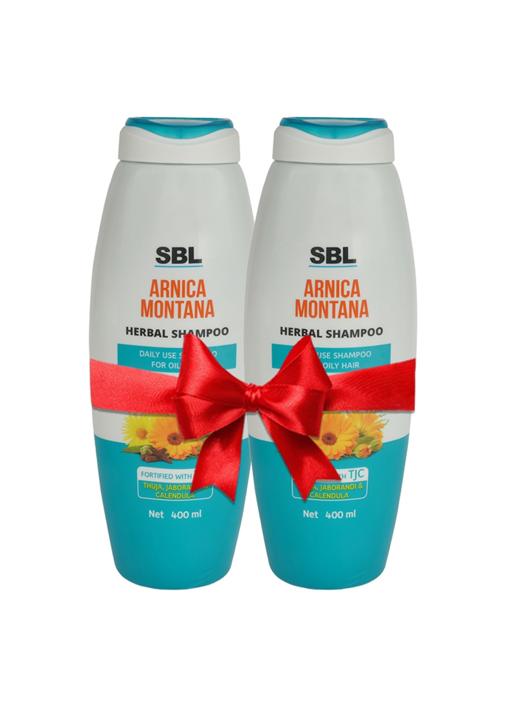 

SBL Set of 2 Arnica Montana Herbal Daily Use Shampoo for Oily Hair - 400 ml each, White