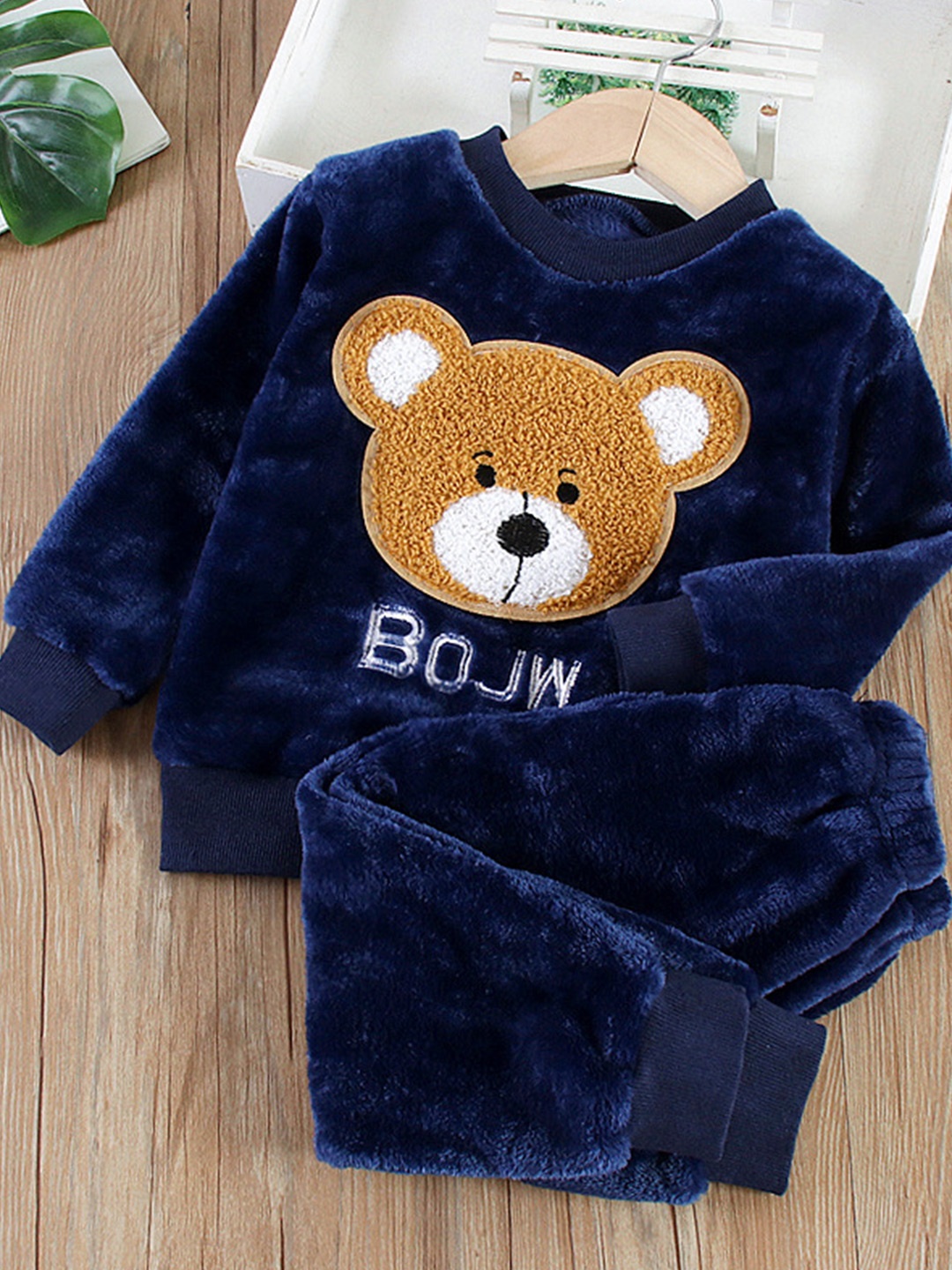 

Babymoon Kids Self Design Night suit, Navy blue