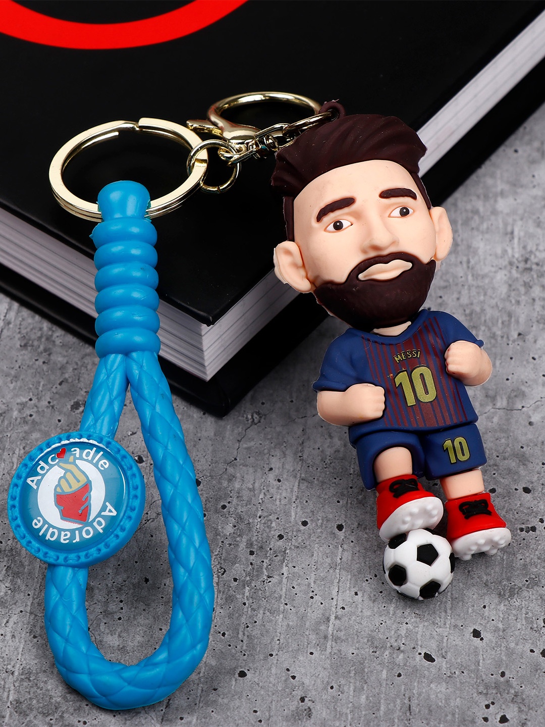 

Archies Football Messi Character Keychain, Navy blue