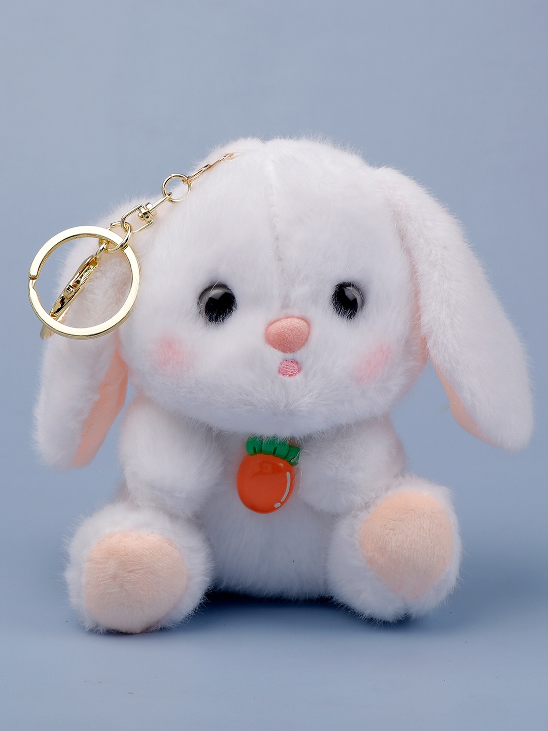 

Archies Cute Bunny Plushie Keychain, White