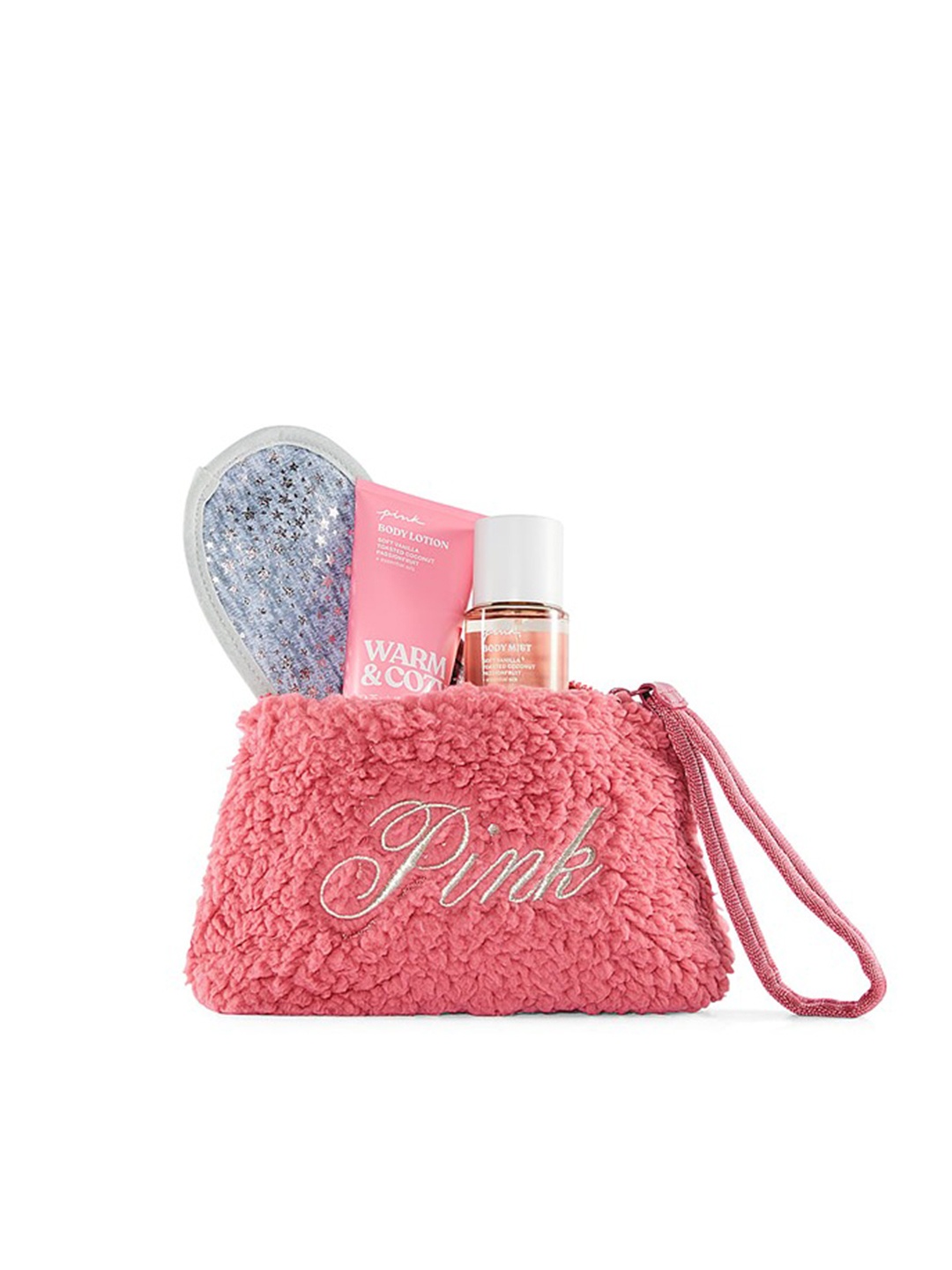

Victoria's Secret Warm & Cozy Fleece Set Of 4 Beauty Gift Set, Pink