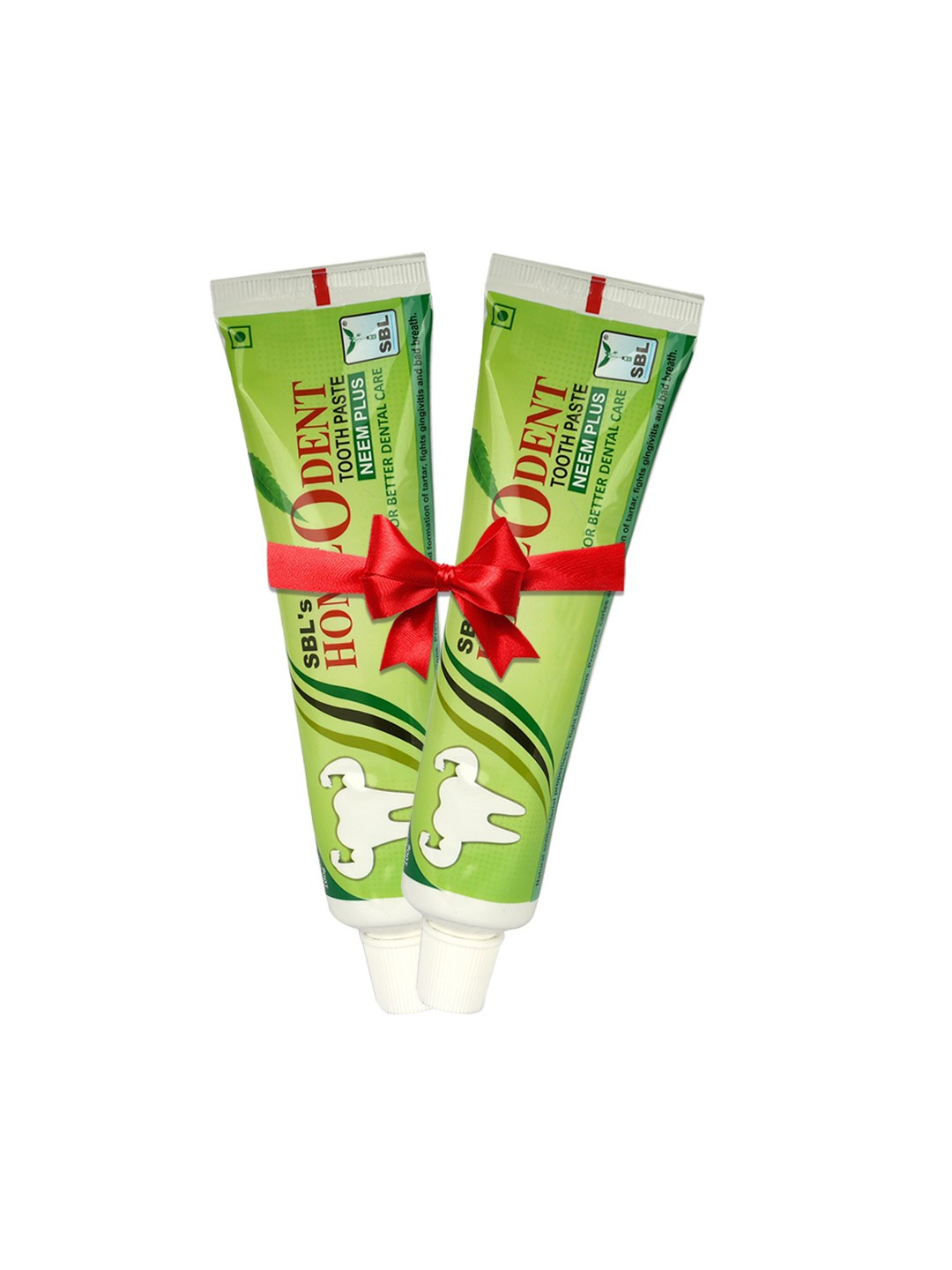 

SBL Set Of 2 Homeodent Tooth Paste Neem Plus - 100 g Each, Green