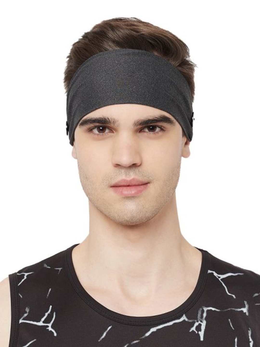 

Fabme Men Pack of 3 Chill Wrap Headband, Black