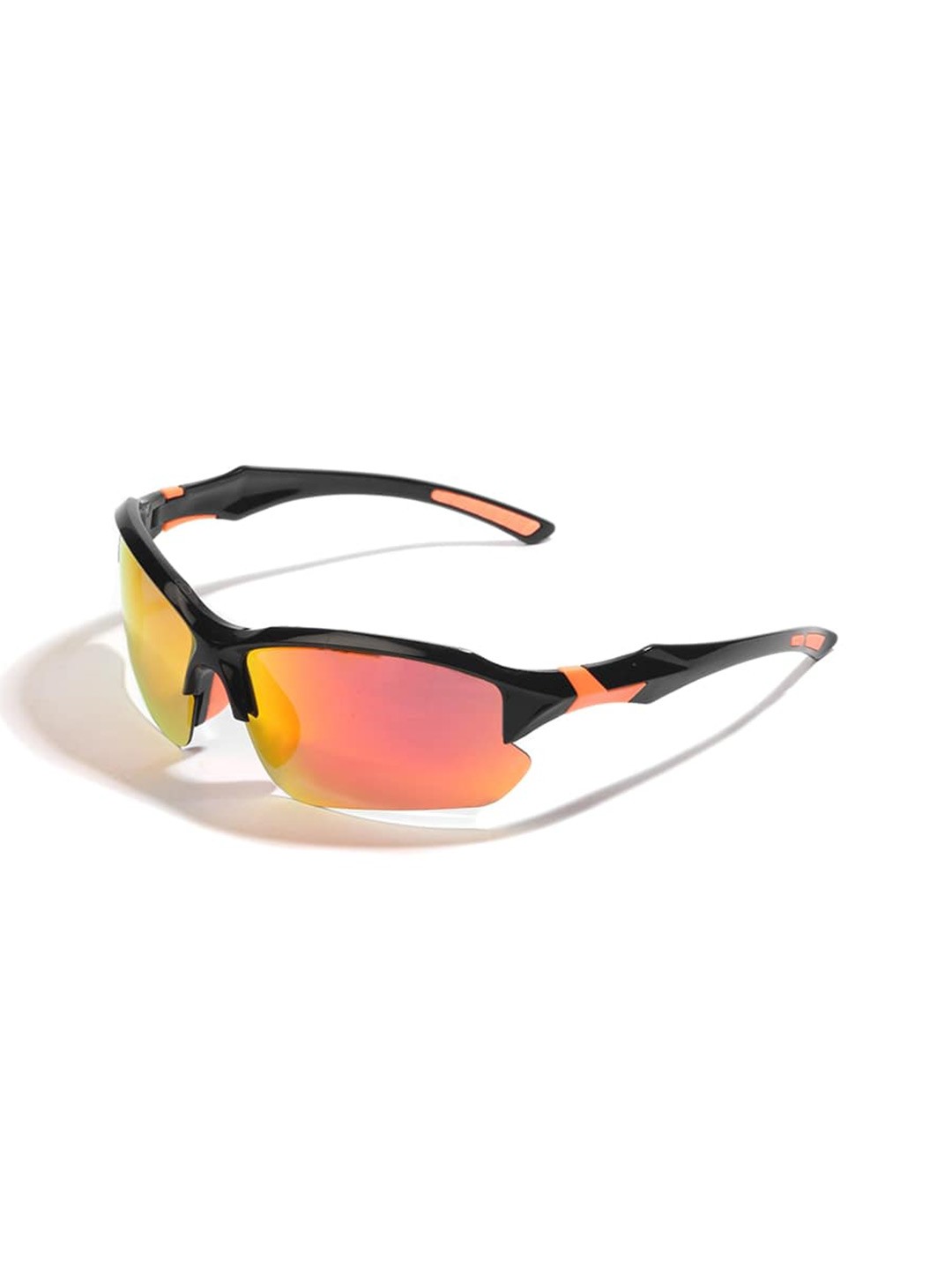 

SAM & MARSHALL Unisex Sports Sunglasses with Polarised and UV Protected Lens KAREEM, Orange