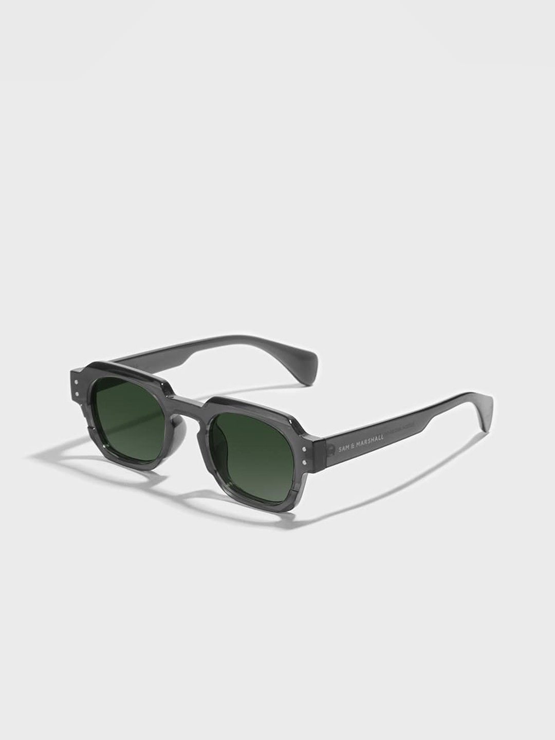 

SAM & MARSHALL Unisex Oval Sunglasses with UV Protected Lens ELUCID, Green