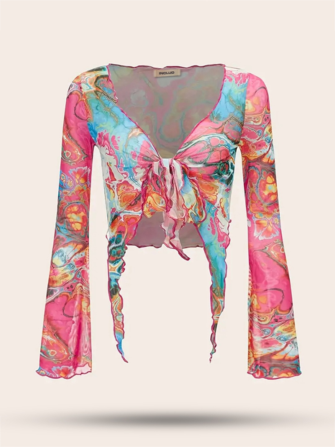 

StyleCast Women Printed Full Sleeves Top, Pink