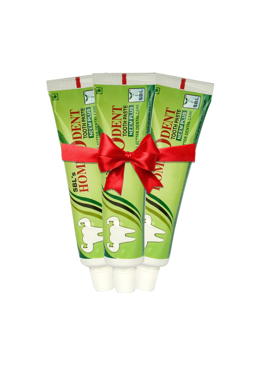 

SBL Set Of 3 Homeodent Tooth Paste Neem Plus - 100 g Each, Green