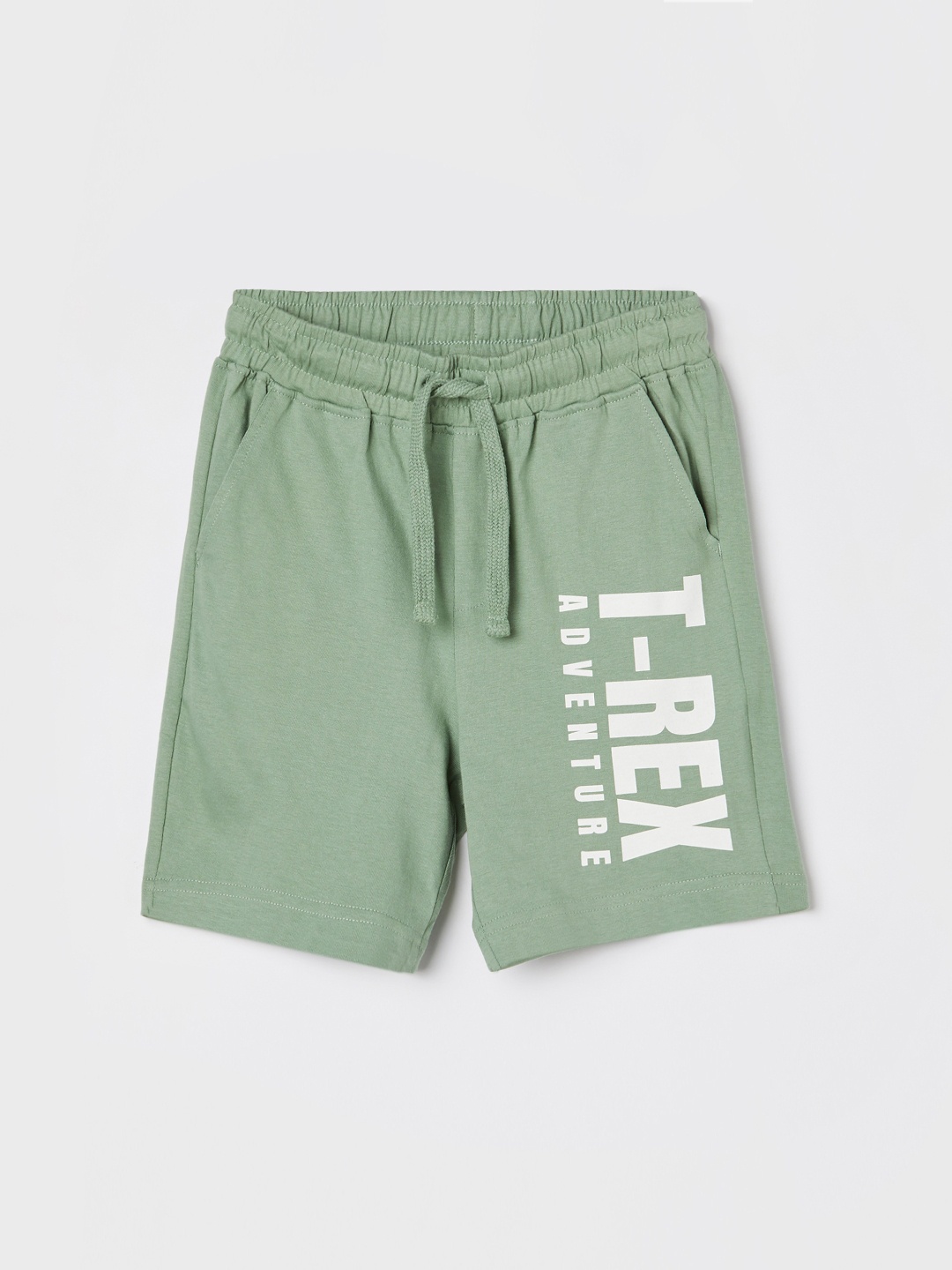 

Fame Forever by Lifestyle Boys Printed Cotton Shorts, Olive