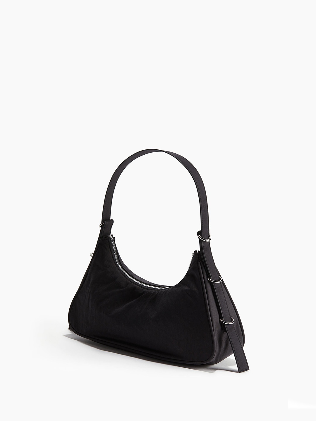 

H&M Nylon Shoulder Bag, Black