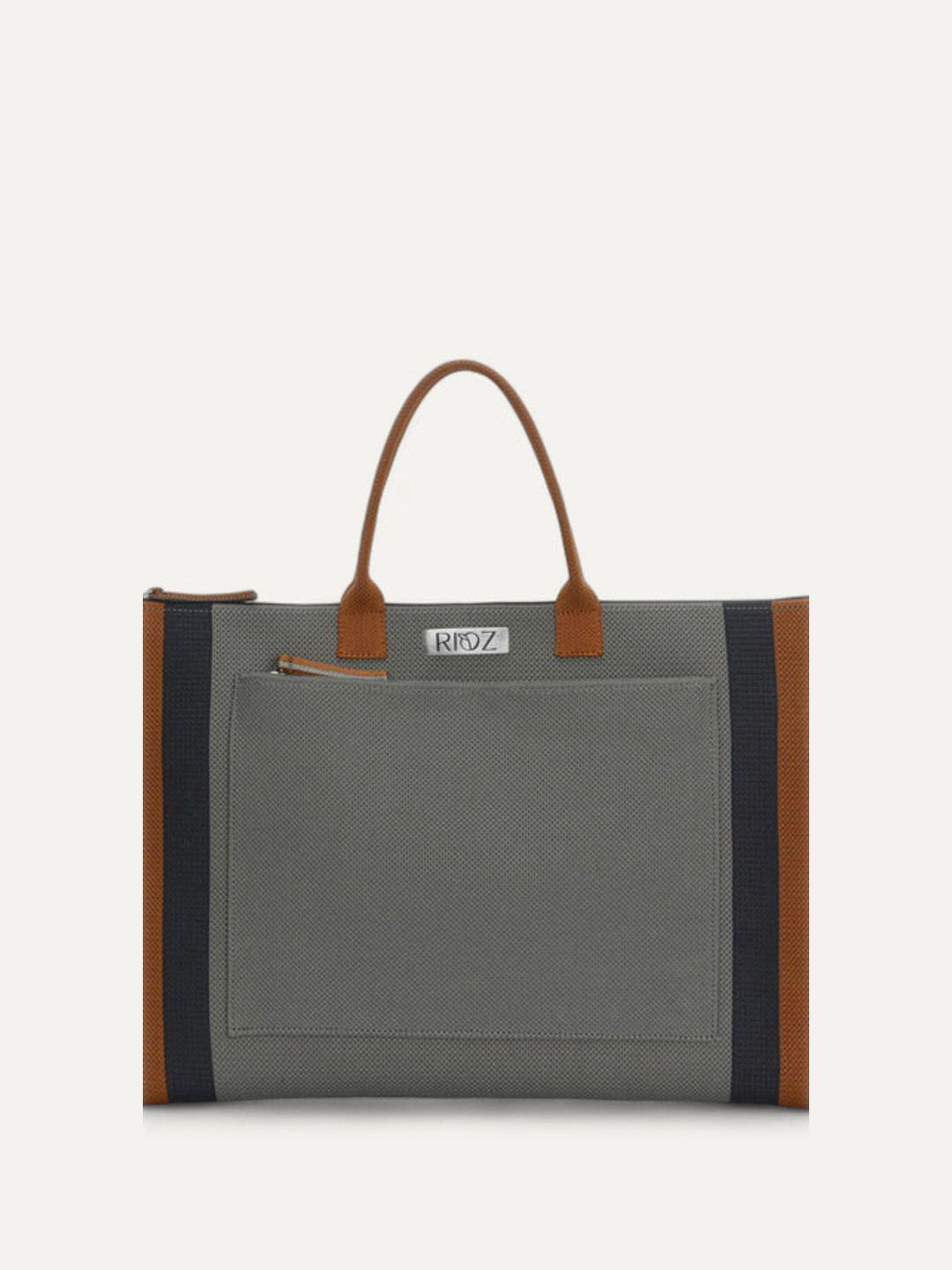

Rioz Women Textured Structured Handheld Bag, Grey