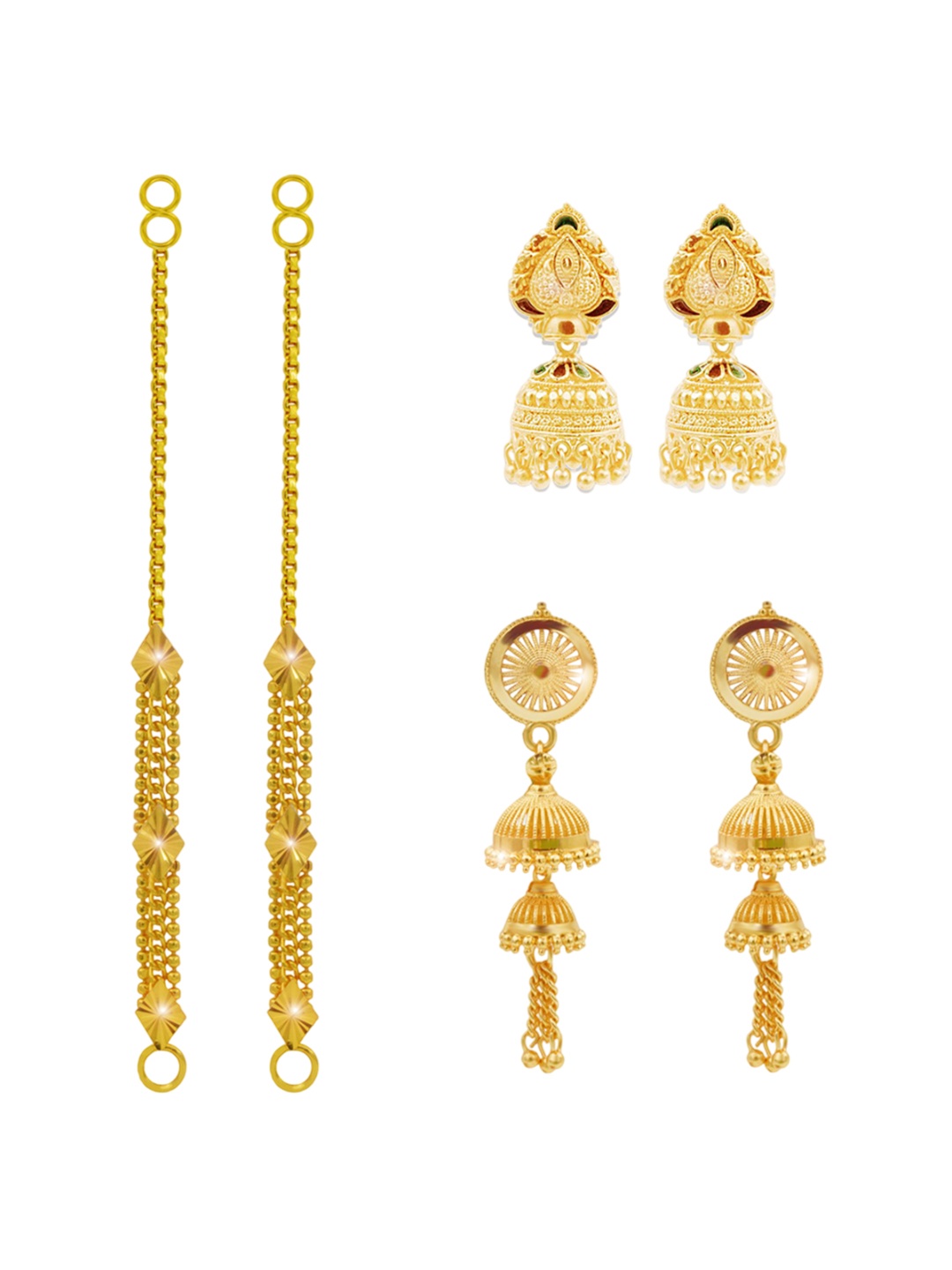 

PINAAKA DARINI Circular Drop Earrings, Multi
