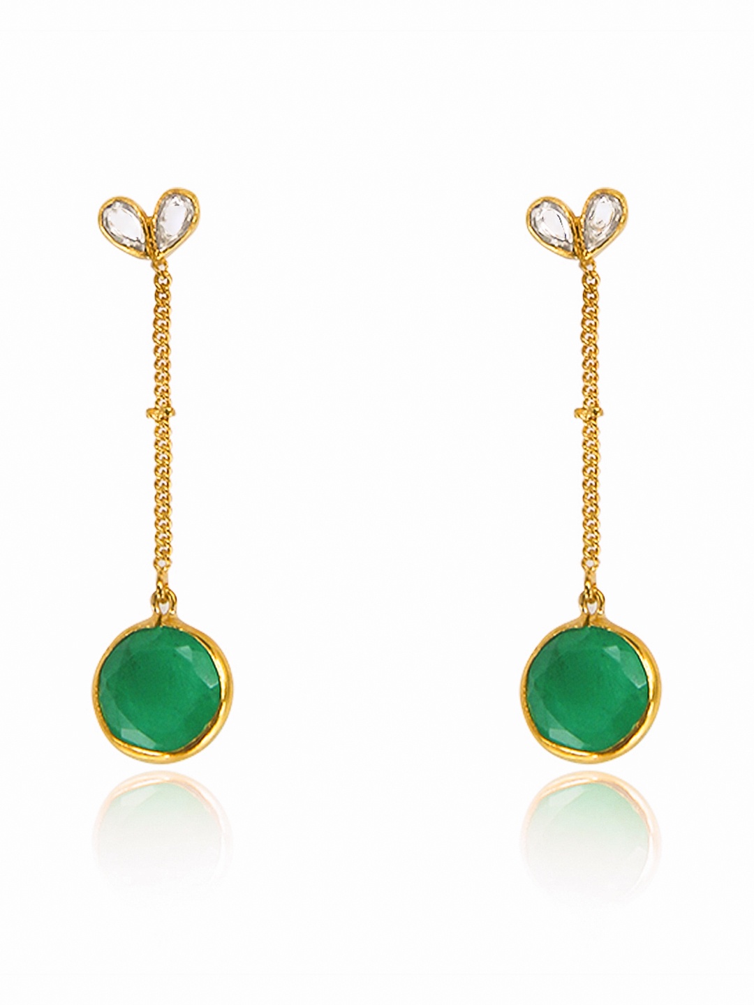 

Unniyarcha 92.5 Silver Contemporary Drop Earrings