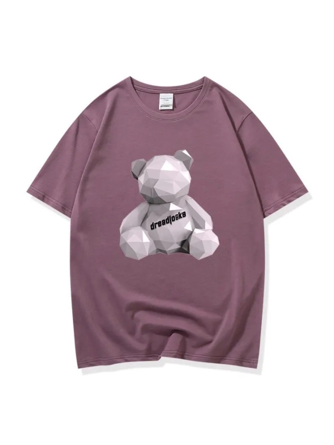 

KPOP Women Round Neck Graphic Printed Top, Purple