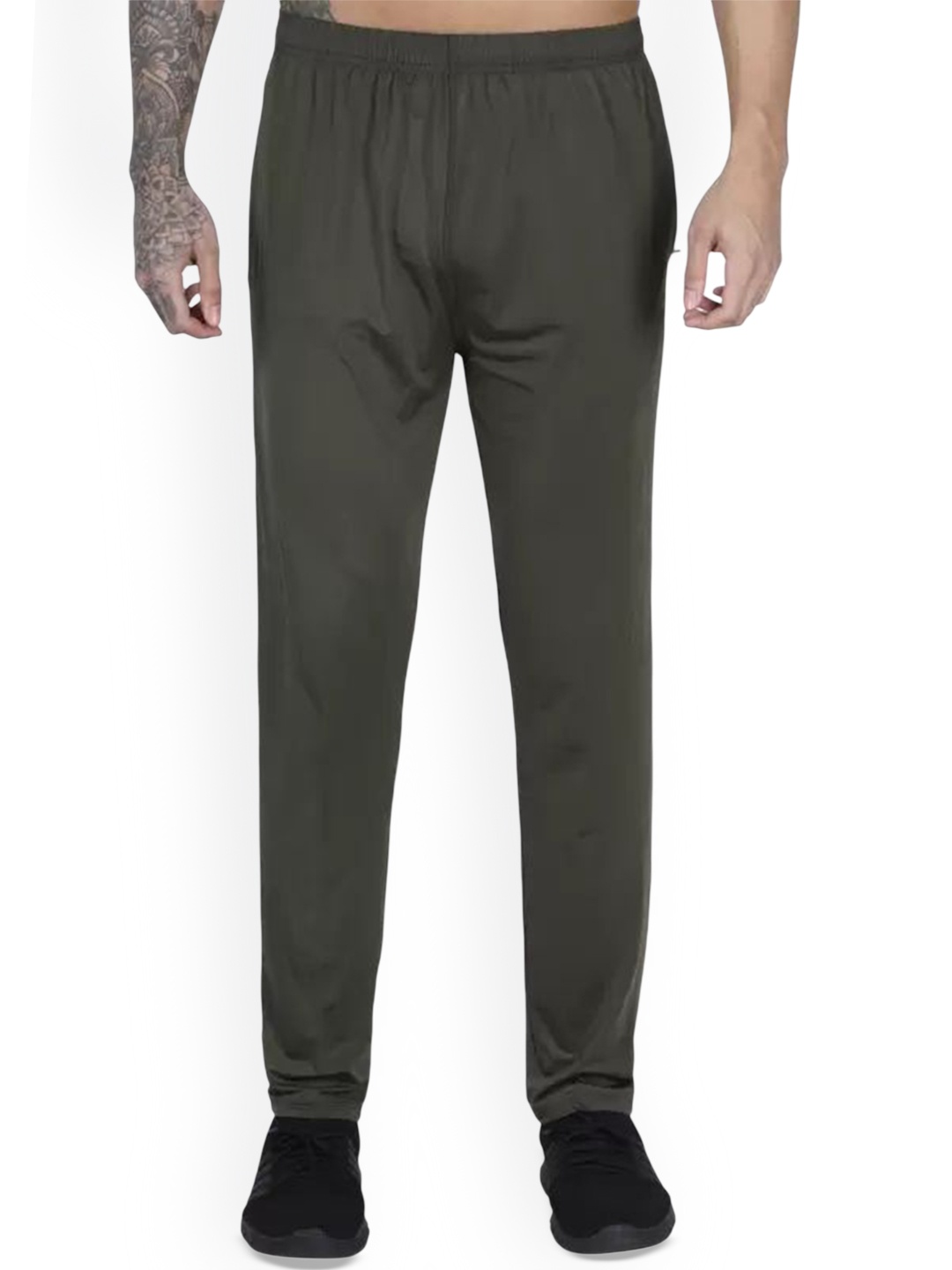 

Apraa & Parma Men Mid-Rise Track Pants, Olive