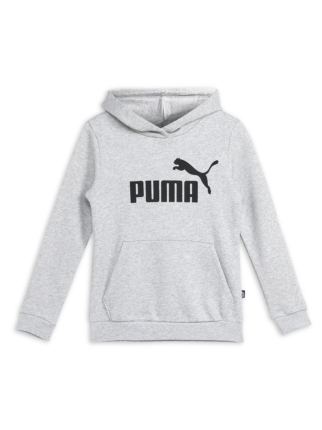 

Puma Girls Brand Logo Printed Hooded Sweatshirt, Grey