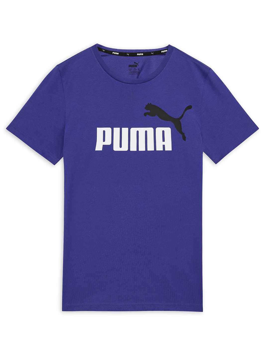 

Puma Kids Boys Printed Pure Cotton T-Shirt, Blue