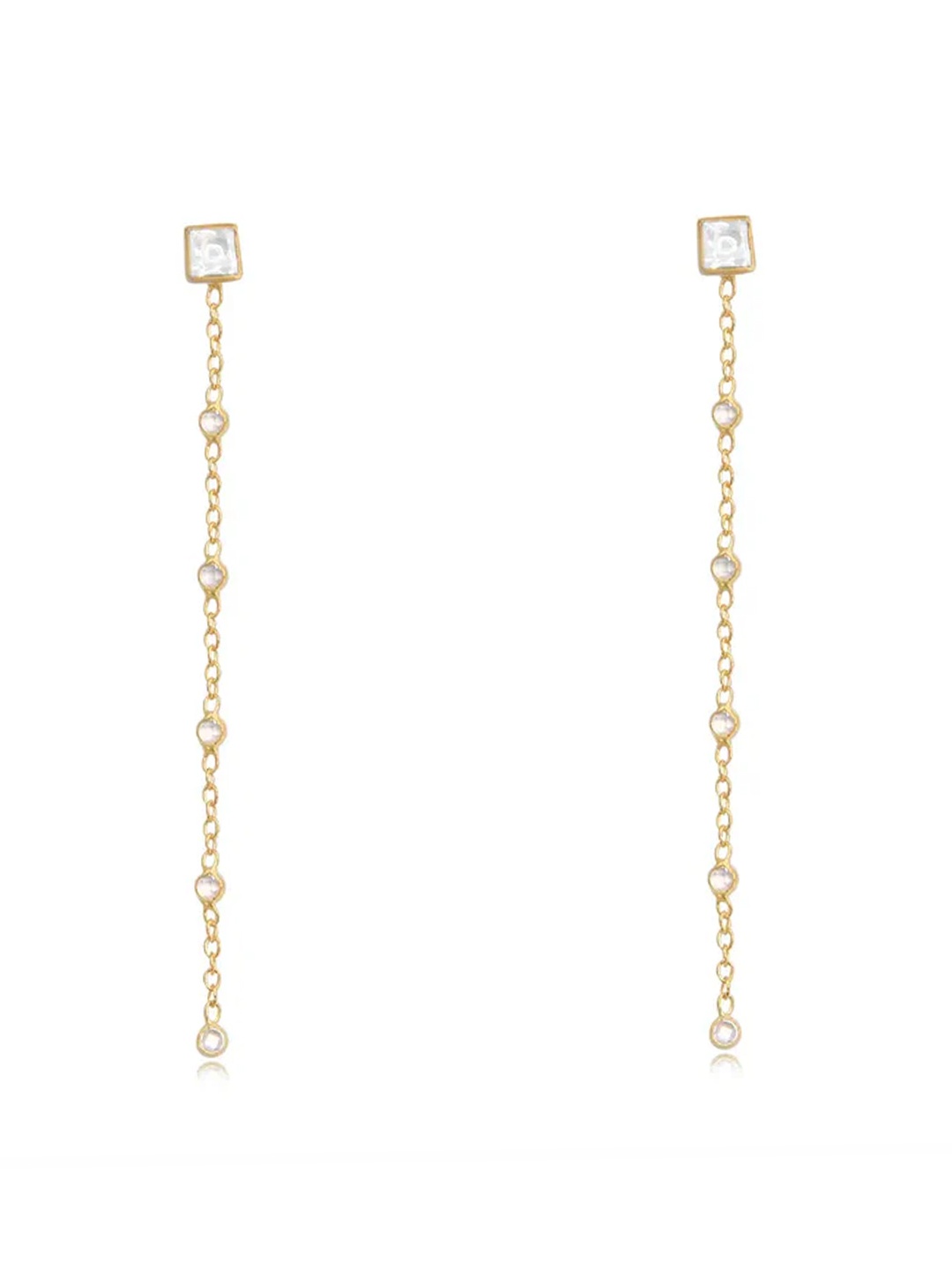 

Unniyarcha 92.5 Silver Contemporary Drop Earrings