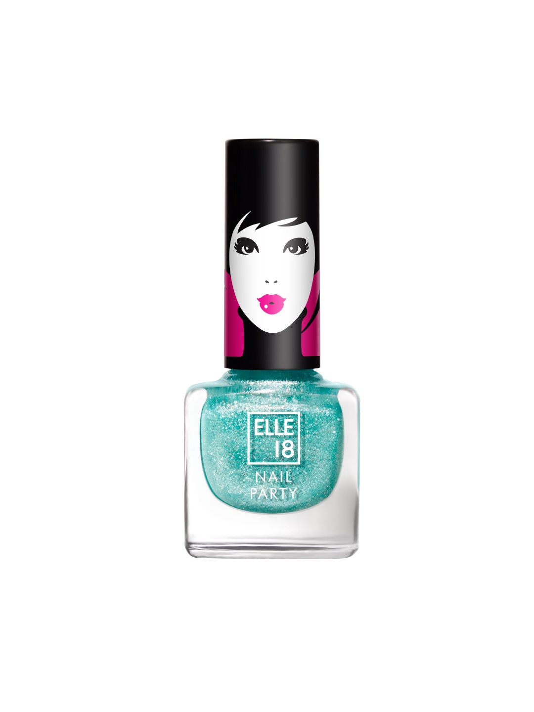 

ELLE 18 Nail Party Glittery Smooth Finish Nail Polish - 5ml - G1, Green