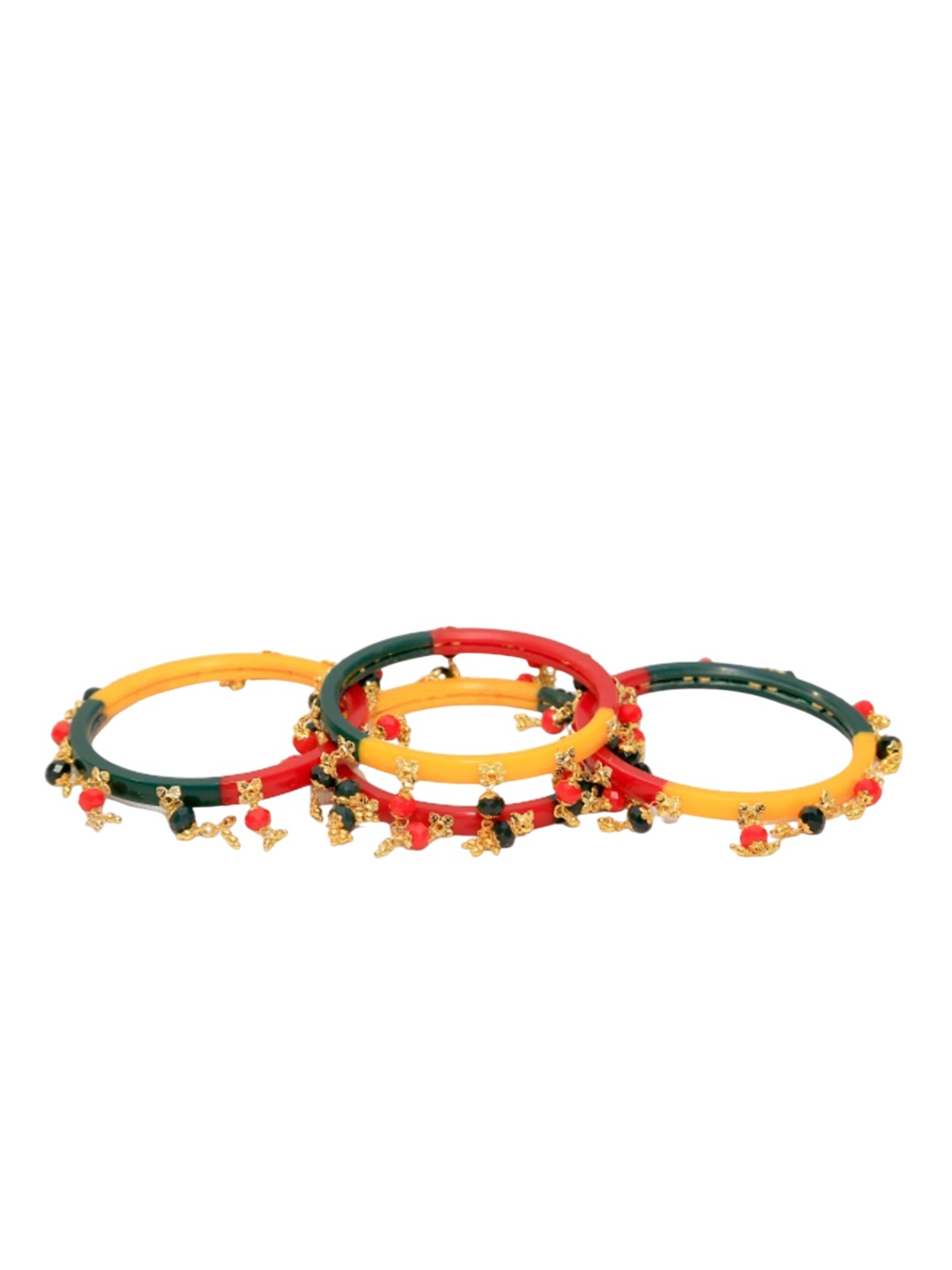 

Align Set Of 4 Gold-Plated Beaded Bangles