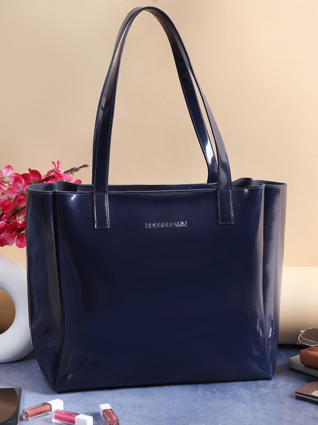 

ROSS BROWN Women Solid Swagger Leather Shoulder Bag, Blue