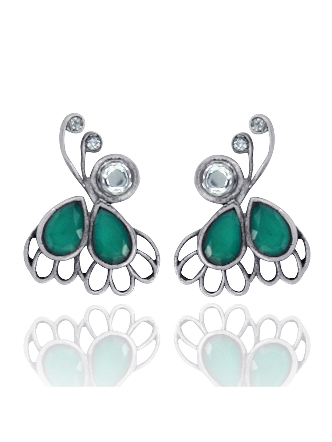

Unniyarcha 92.5 Silver Contemporary Studs Earrings