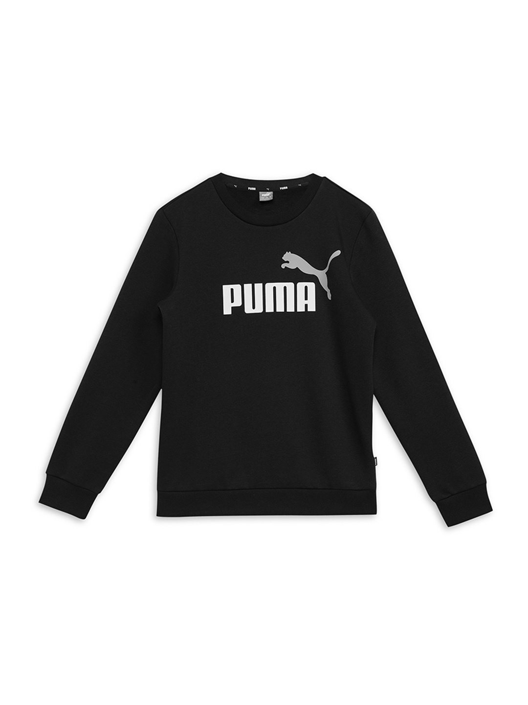 

Puma Boys ESS 2 Col Big Logo Crew Sweatshirt, Black