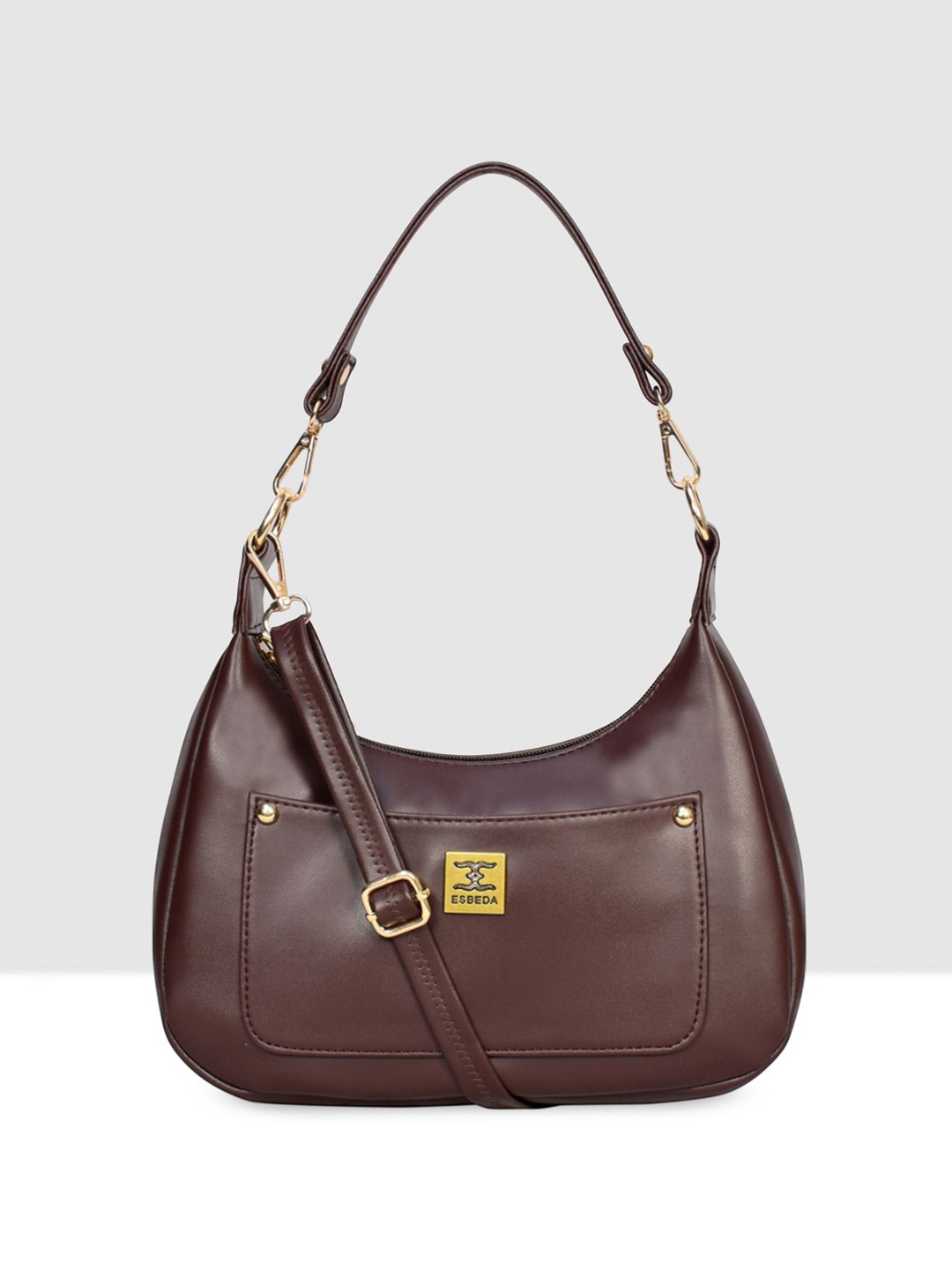 

ESBEDA Women Solid Half Moon Shoulder Bag, Brown