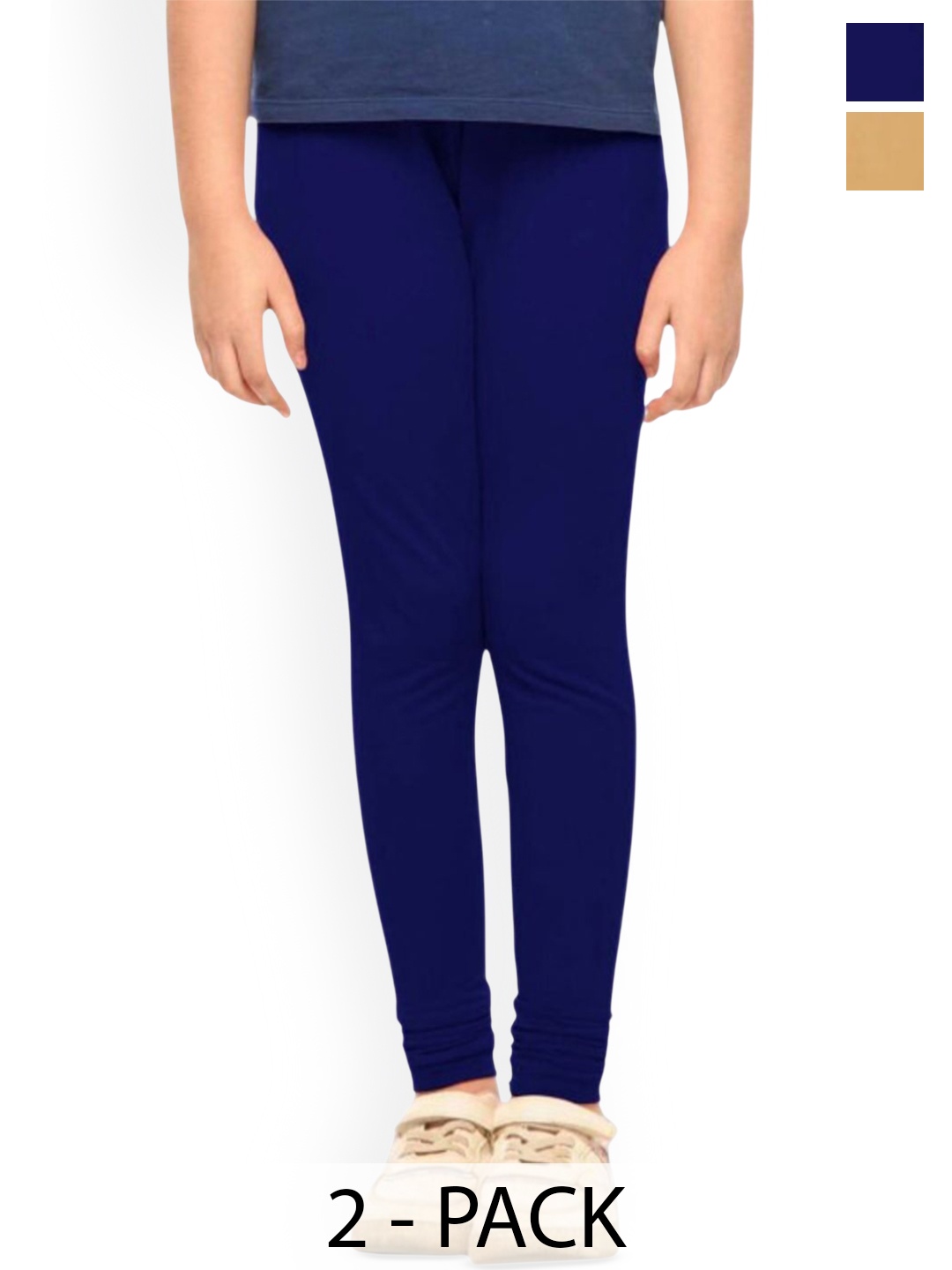 

Tik Tok WEARS Girls Pack Of 2 Ankle-Length Leggings, Blue