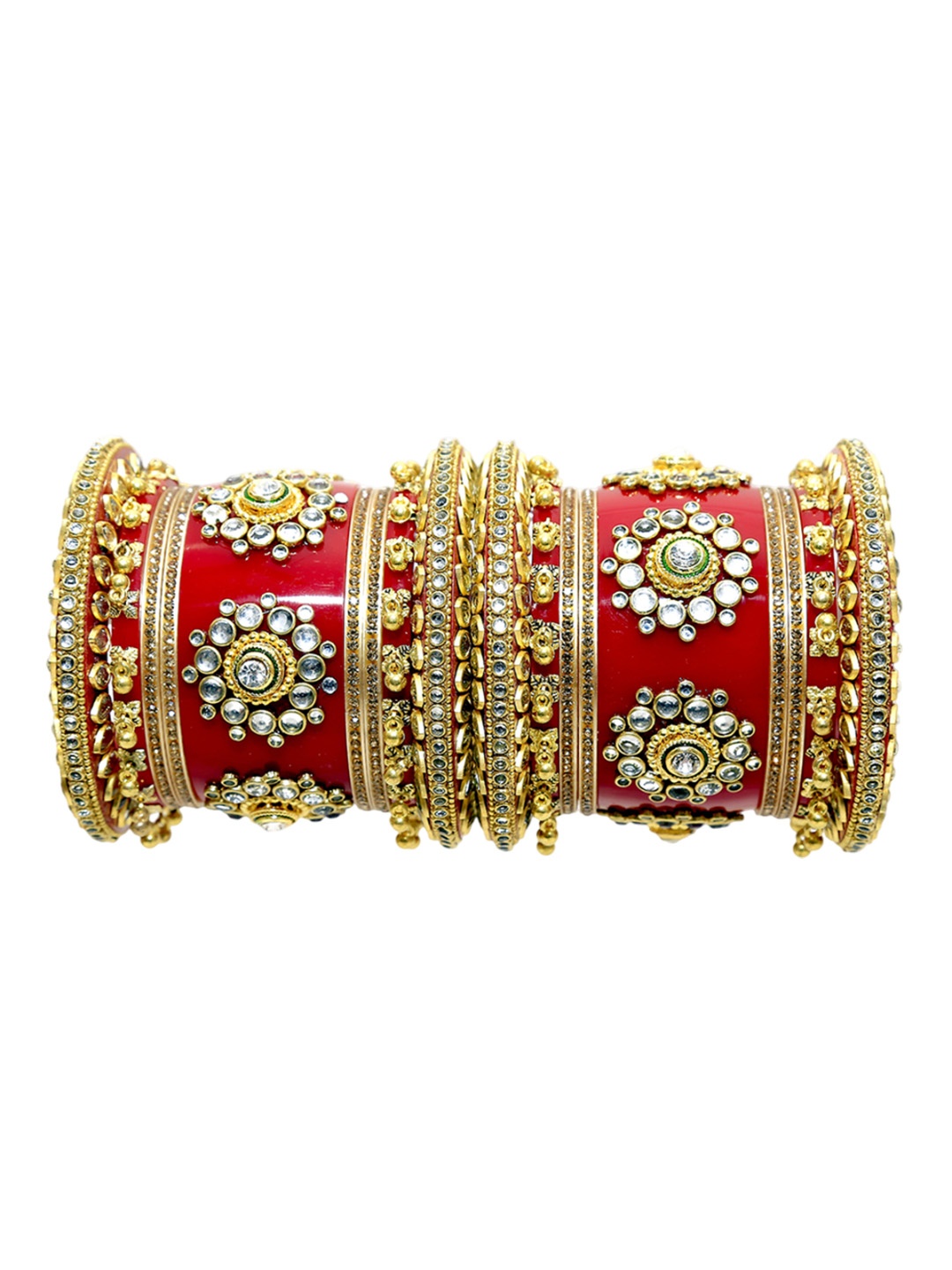 

Align Set Of 2 Gold-Plated Beaded Chuda Bangles