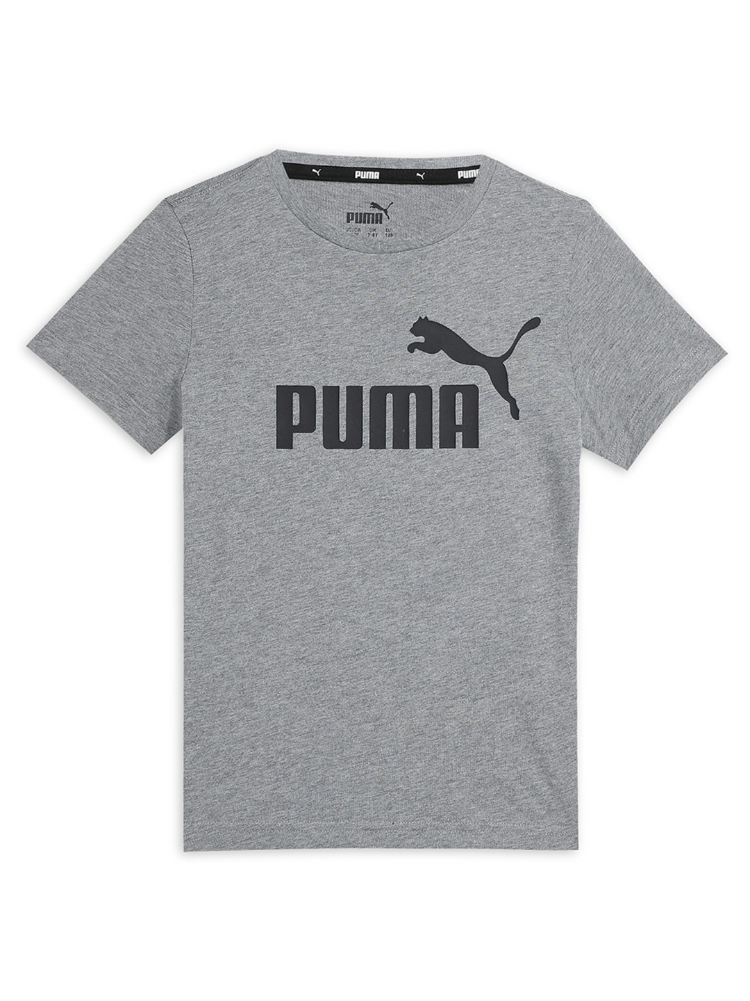 

Puma Kids Boys Printed Pure Cotton T-Shirt, Grey