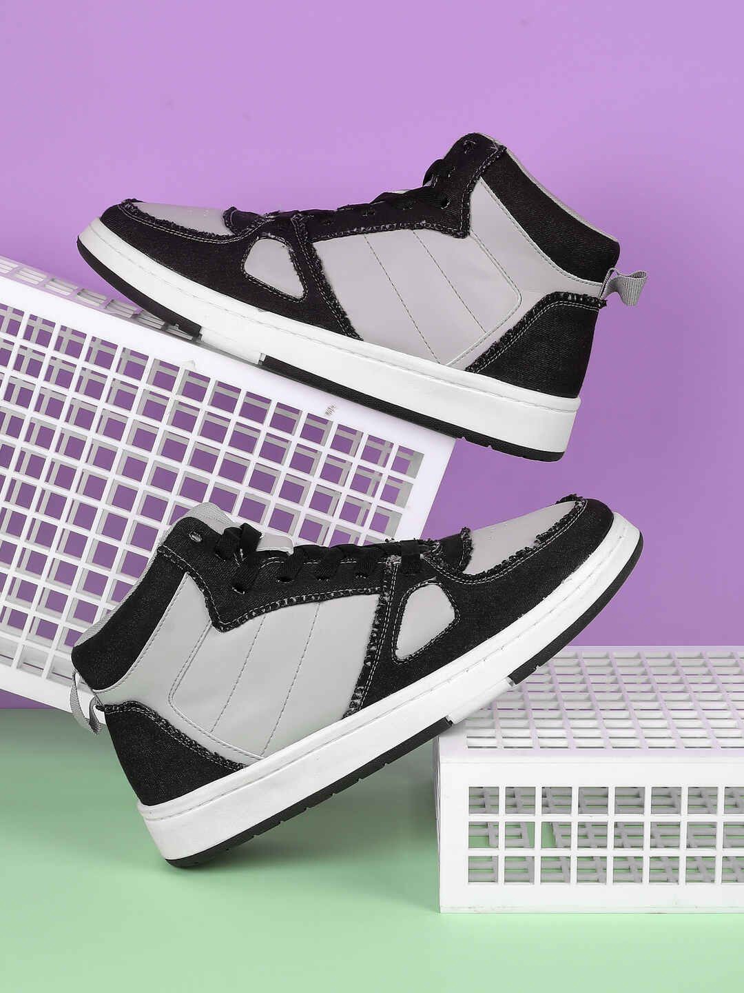 

Mochi Women Lace - Ups Sneakers, Grey