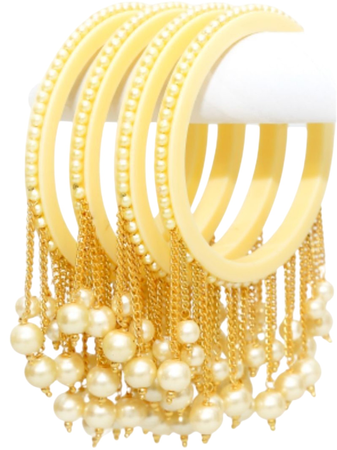 

Align Set Of 4 Gold-Plated Pearl Beaded Bangles