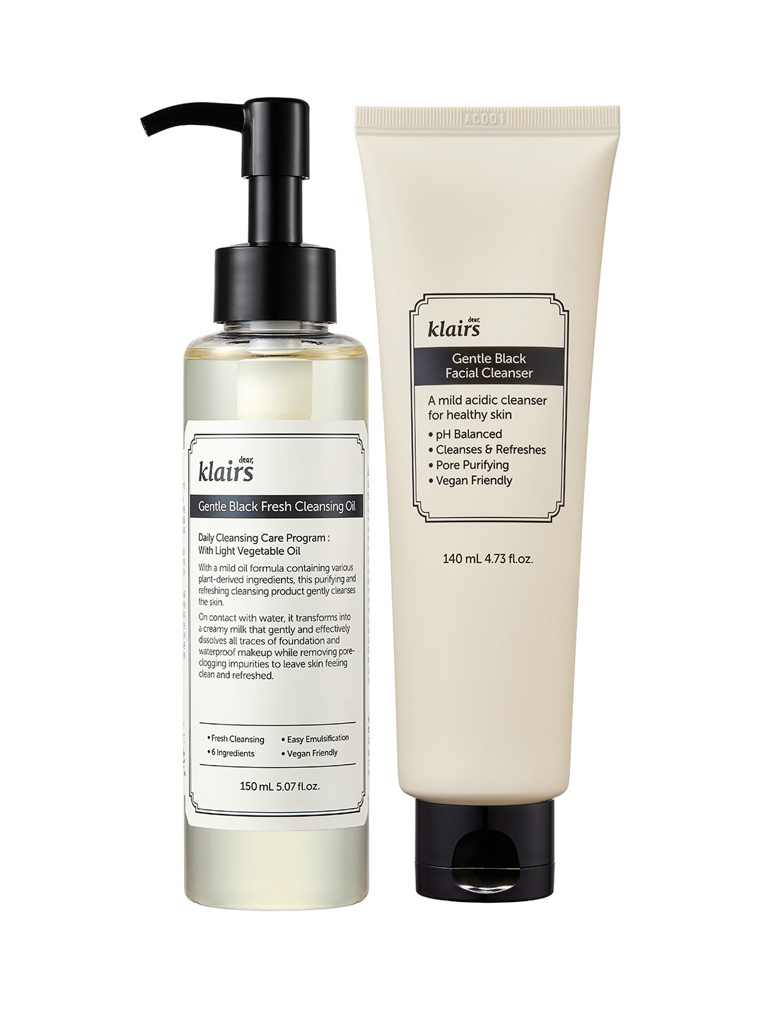 

dear klairs Fresh Cleansing Duo Set, White