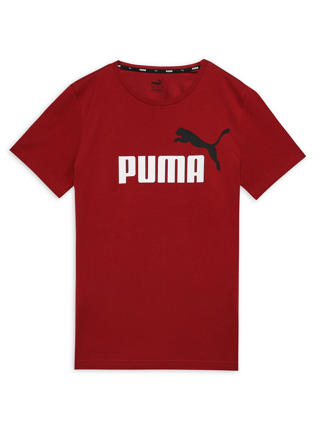 

Puma Kids Boys Printed Pure Cotton T-Shirt, Maroon