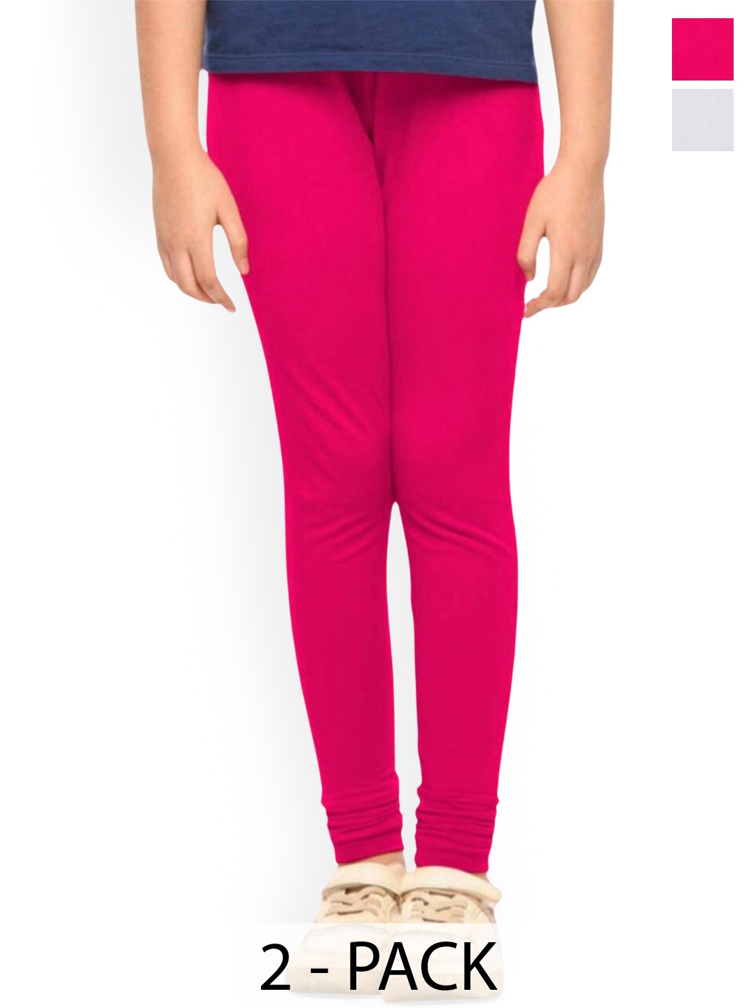

Tik Tok WEARS Girls Pack Of 2 Ankle-Length Leggings, Pink