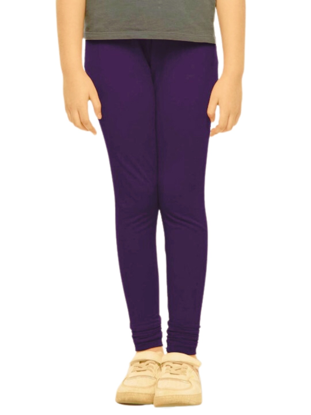 

Tik Tok WEARS Girls Pack Of 3 Churidar-Length Leggings, Purple