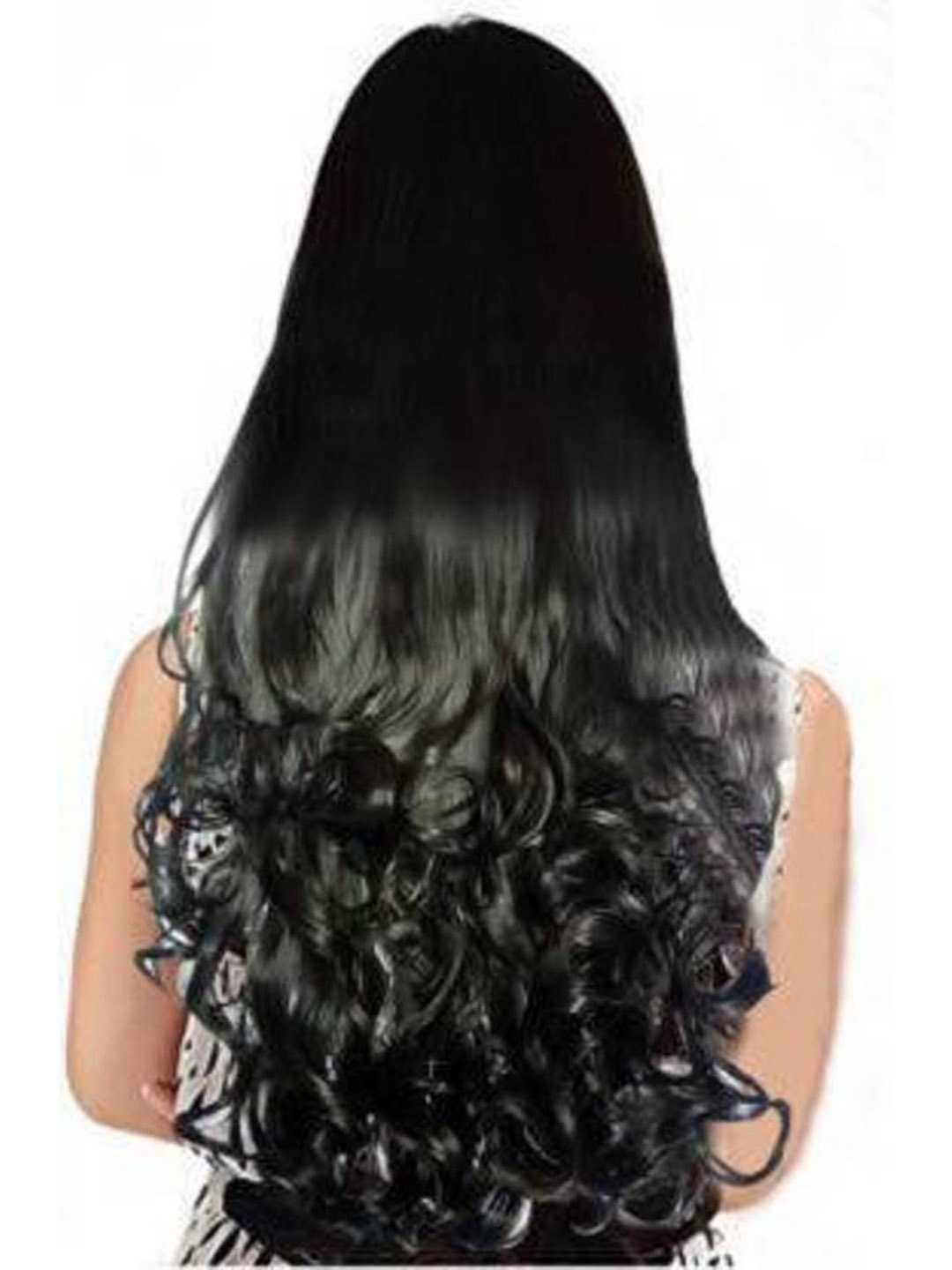 

CRIBE Clip-In Wavy Locks Hair Extension - Black