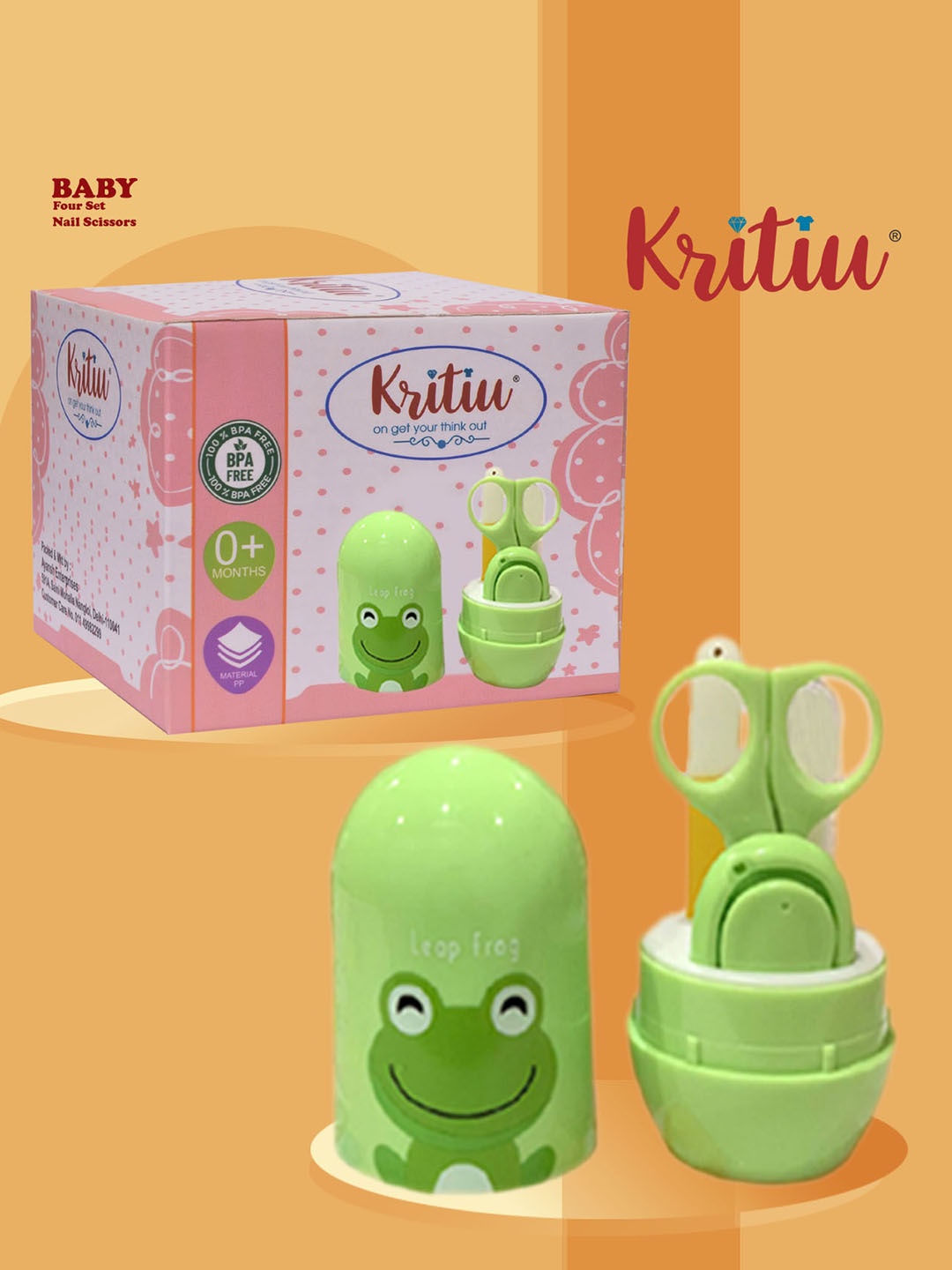 

Kritiu Kids Set of 5 Nail Grooming Kit, Green