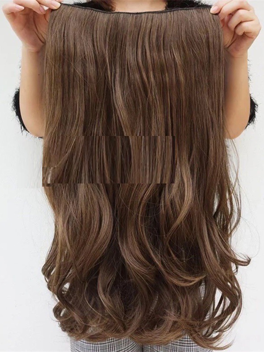 

CRIBE Clip-In Wavy Locks Hair Extension - Brown - 10.6 Inch