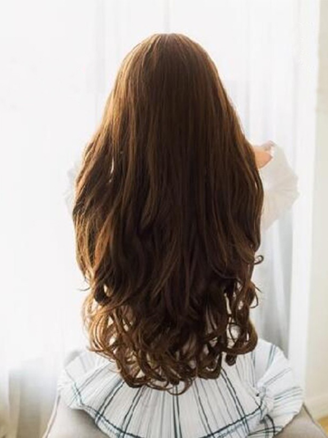 

CRIBE Clip-In Wavy Locks Hair Extensions - Brown