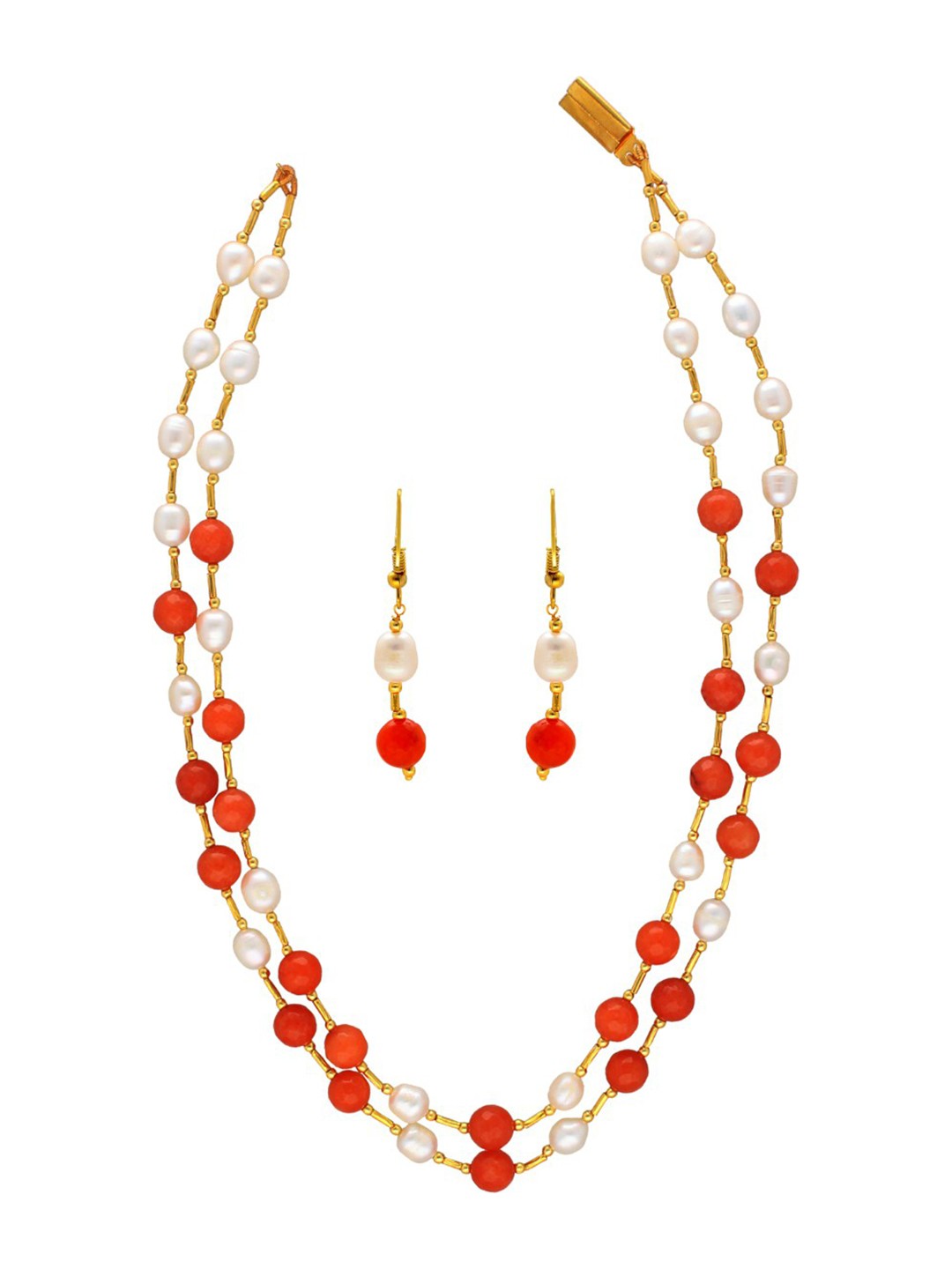 

Sri Jagdamba Pearls Dealer Gold-Plated Beaded Jewellery Set