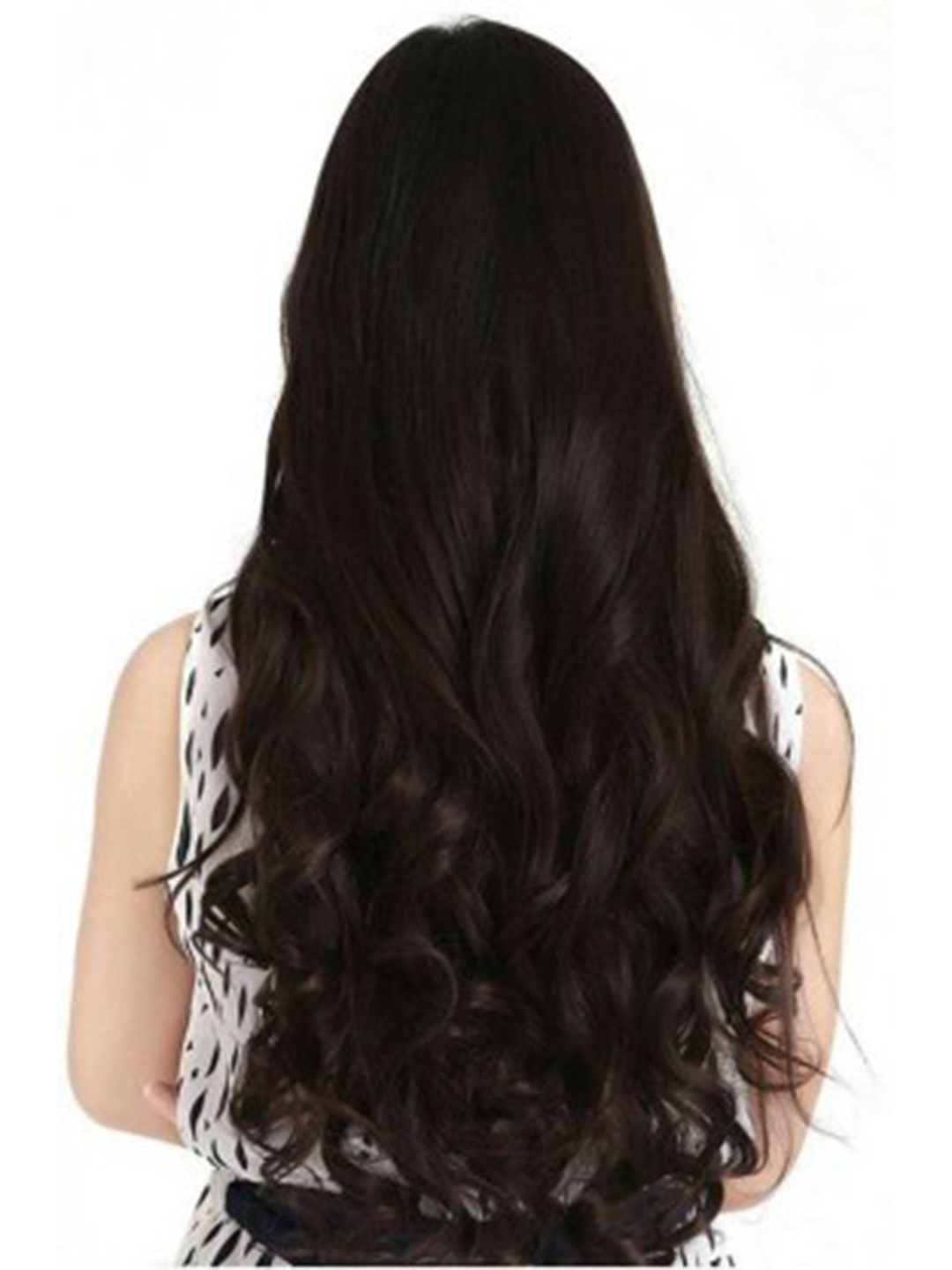 

CRIBE Clip-In Wavy Locks Hair Extension - Brown - 8.2 Inch