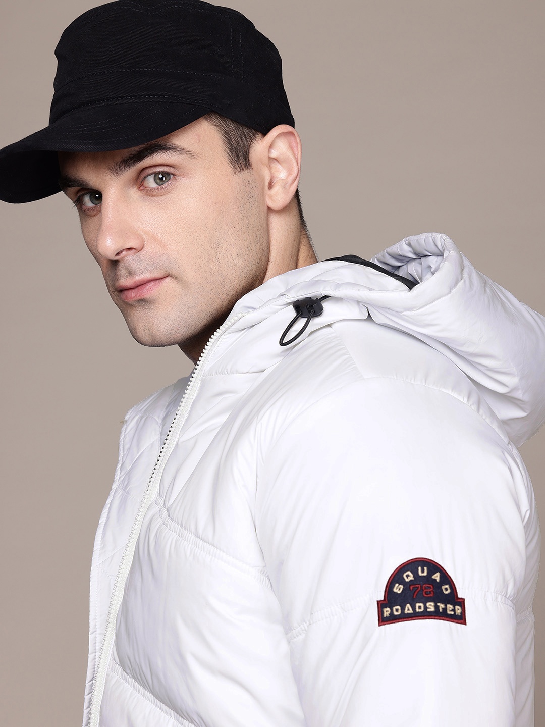 

The Roadster Lifestyle Co. Hooded Padded Jacket, White