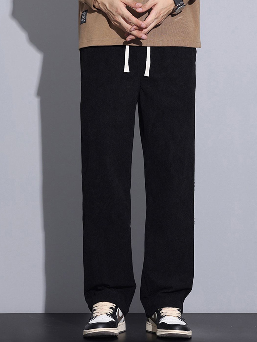 

StyleCast Men Mid-Rise Straight Fit Trouser, Black