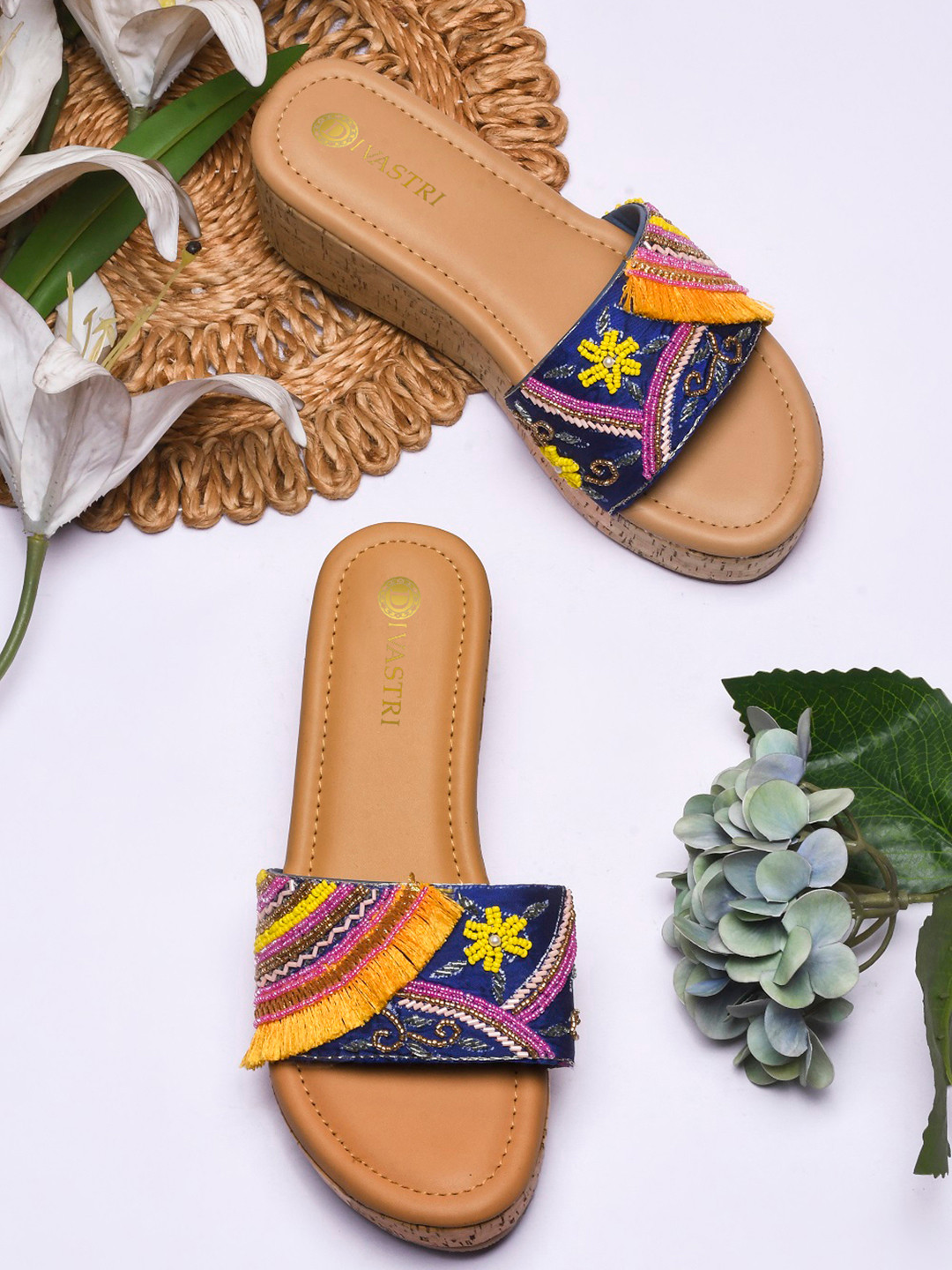 

DIVASTRI Party Platform Sandals, Blue