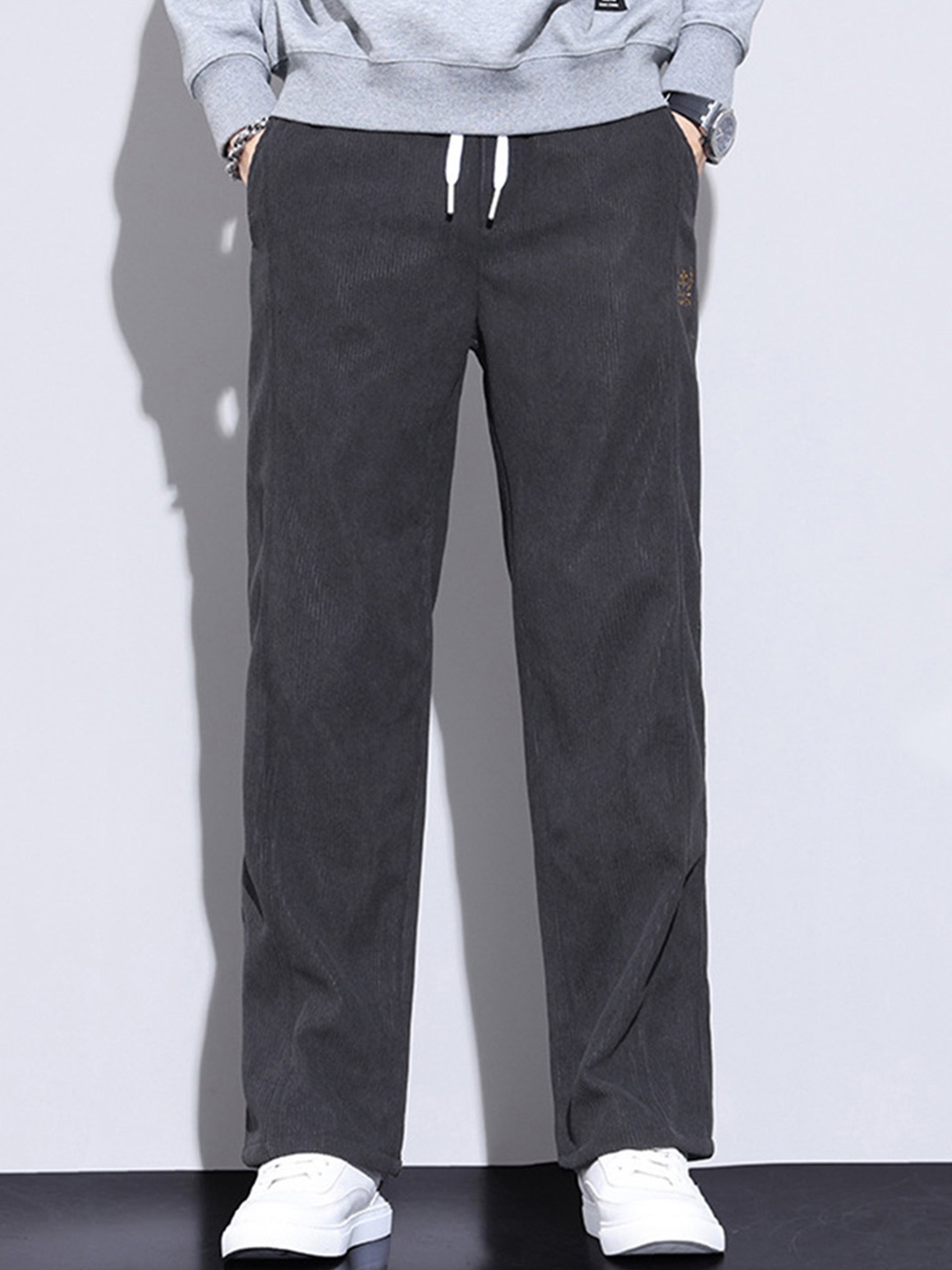 

StyleCast Men Mid-Rise Regular Fit Trouser, Grey