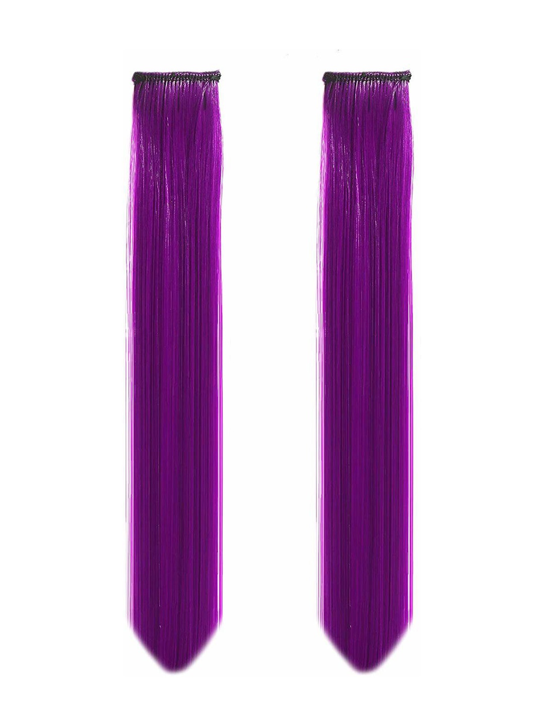 

CRIBE Set Of 2 Single Clip-In Straight Hair Extension - Purple