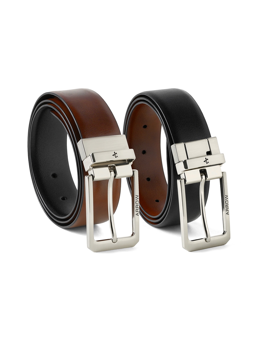 

Arrow Men Leather Reversible Belt, Brown