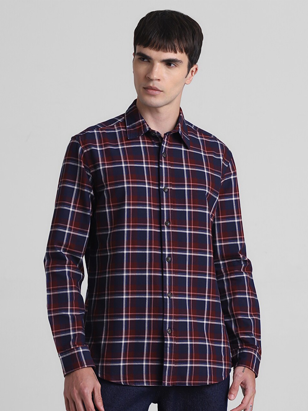 

Jack & Jones Men Opaque Checked Casual Shirt, Multi